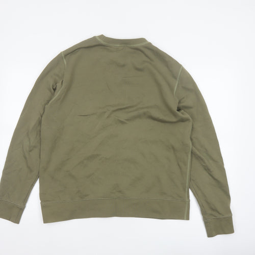 Arket Men’s Green M Crew Neck Pullover Cotton Sweatshirt