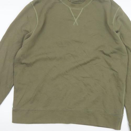 Arket Men’s Green M Crew Neck Pullover Cotton Sweatshirt