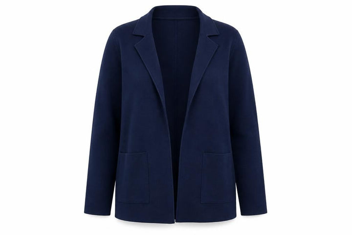 M&S Collection Women Navy UK 12 Open Knit Coatigan Blazer Jacket