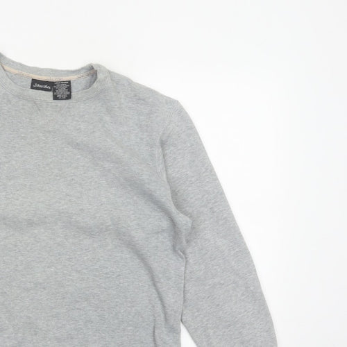 St. John's Bay Women’s Grey Crew Neck Pullover Sweatshirt Size L