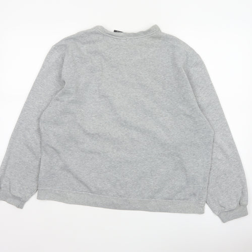 St. John's Bay Women’s Grey Crew Neck Pullover Sweatshirt Size L