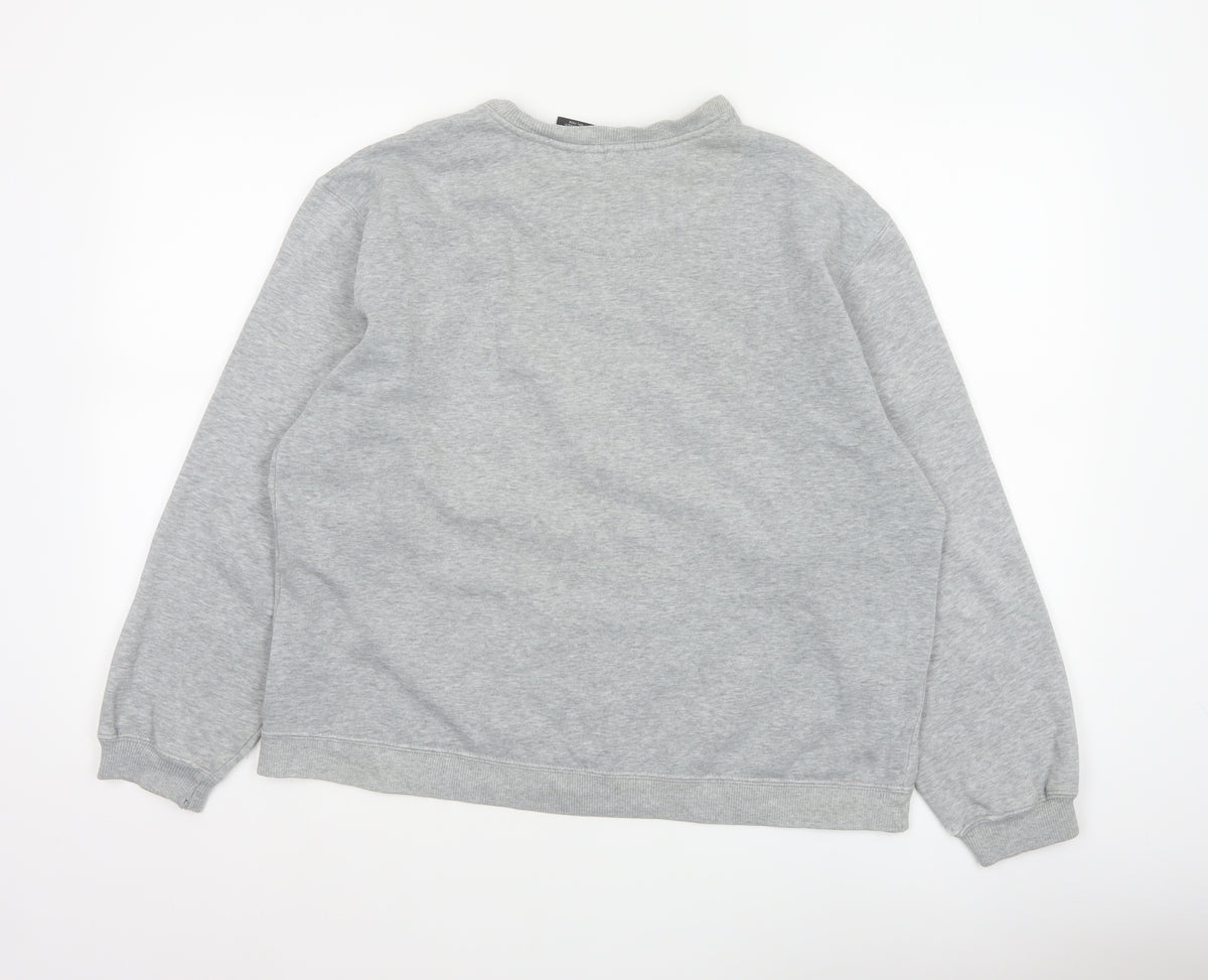 St. John's Bay Women’s Grey Crew Neck Pullover Sweatshirt Size L