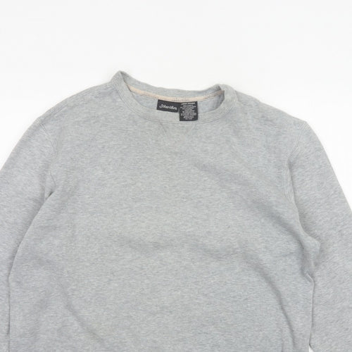 St. John's Bay Women’s Grey Crew Neck Pullover Sweatshirt Size L