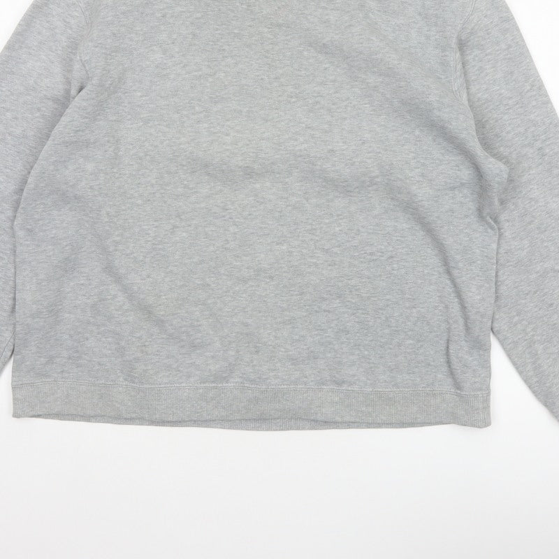 St. John's Bay Women’s Grey Crew Neck Pullover Sweatshirt Size L