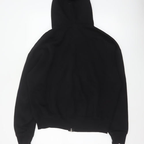 Sevenheavens Men’s Black M Full Zip Hooded Fleece Hoodie Logo Pockets