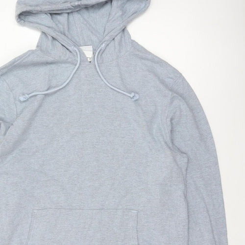 Champion Men’s Grey M Pullover Hoodie Logo Fleece Kangaroo Pocket