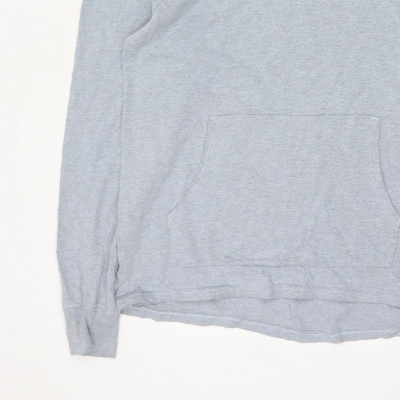 Champion Men’s Grey M Pullover Hoodie Logo Fleece Kangaroo Pocket