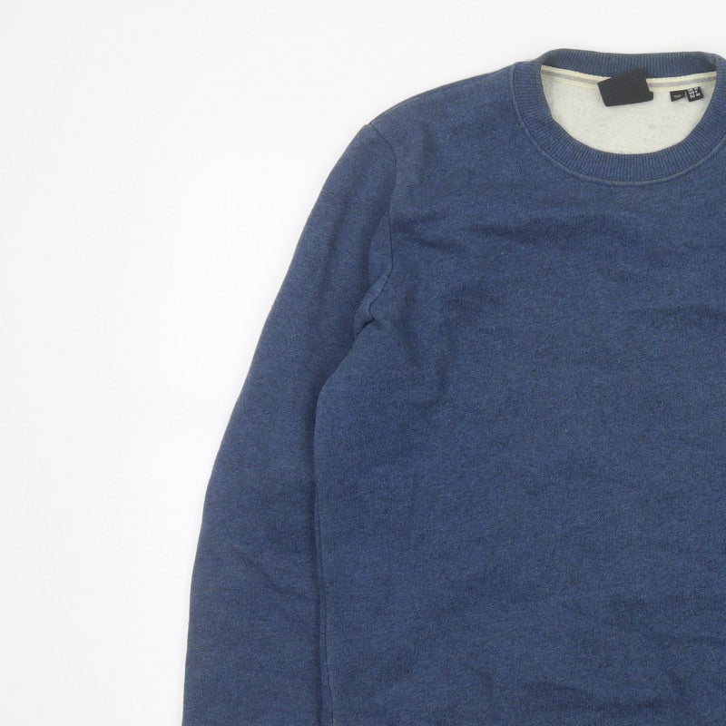 Additional view of Superdry Women’s Blue UK 10 Crew Neck Pullover Sweatshirt Logo