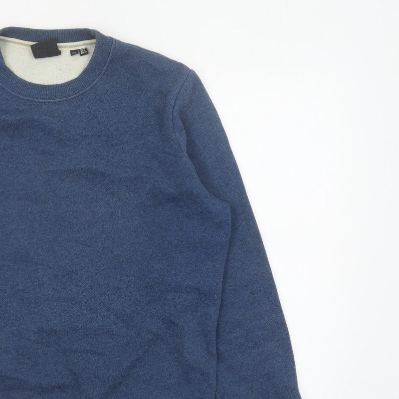 Additional view of Superdry Women’s Blue UK 10 Crew Neck Pullover Sweatshirt Logo