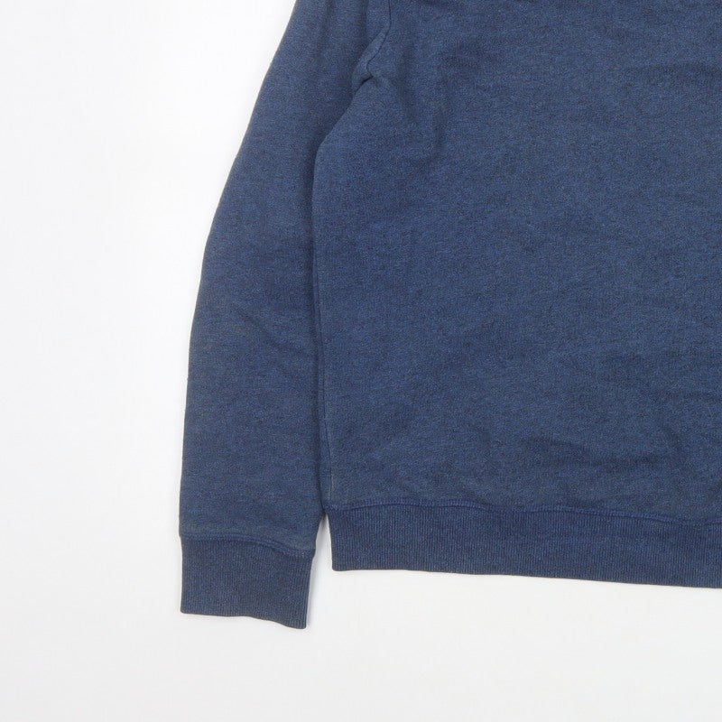 Additional view of Superdry Women’s Blue UK 10 Crew Neck Pullover Sweatshirt Logo