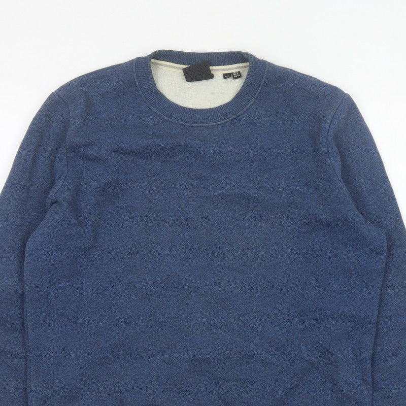 Additional view of Superdry Women’s Blue UK 10 Crew Neck Pullover Sweatshirt Logo
