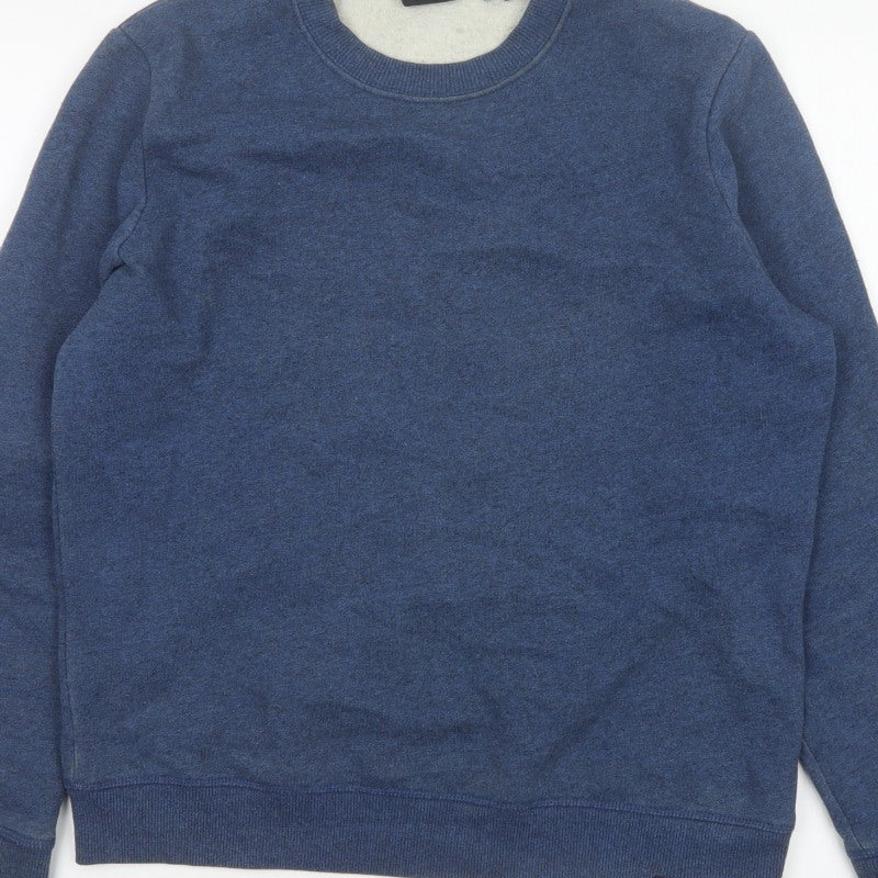 Additional view of Superdry Women’s Blue UK 10 Crew Neck Pullover Sweatshirt Logo