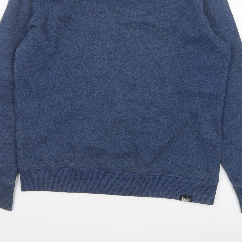 Additional view of Superdry Women’s Blue UK 10 Crew Neck Pullover Sweatshirt Logo