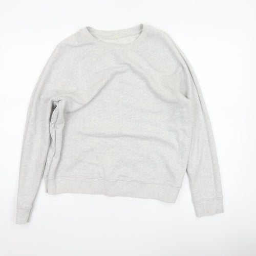 Hush Women’s Grey XS Cotton Pullover Crew Neck Raglan Sweatshirt