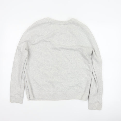 Hush Women’s Grey XS Cotton Pullover Crew Neck Raglan Sweatshirt