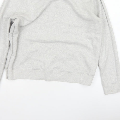 Hush Women’s Grey XS Cotton Pullover Crew Neck Raglan Sweatshirt