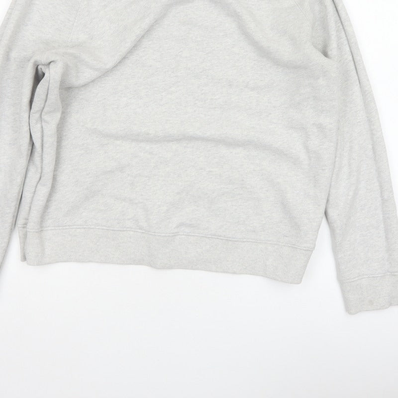 Hush Women’s Grey XS Cotton Pullover Crew Neck Raglan Sweatshirt