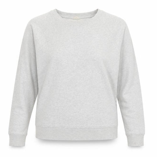 Hush Women’s Grey XS Cotton Pullover Crew Neck Raglan Sweatshirt