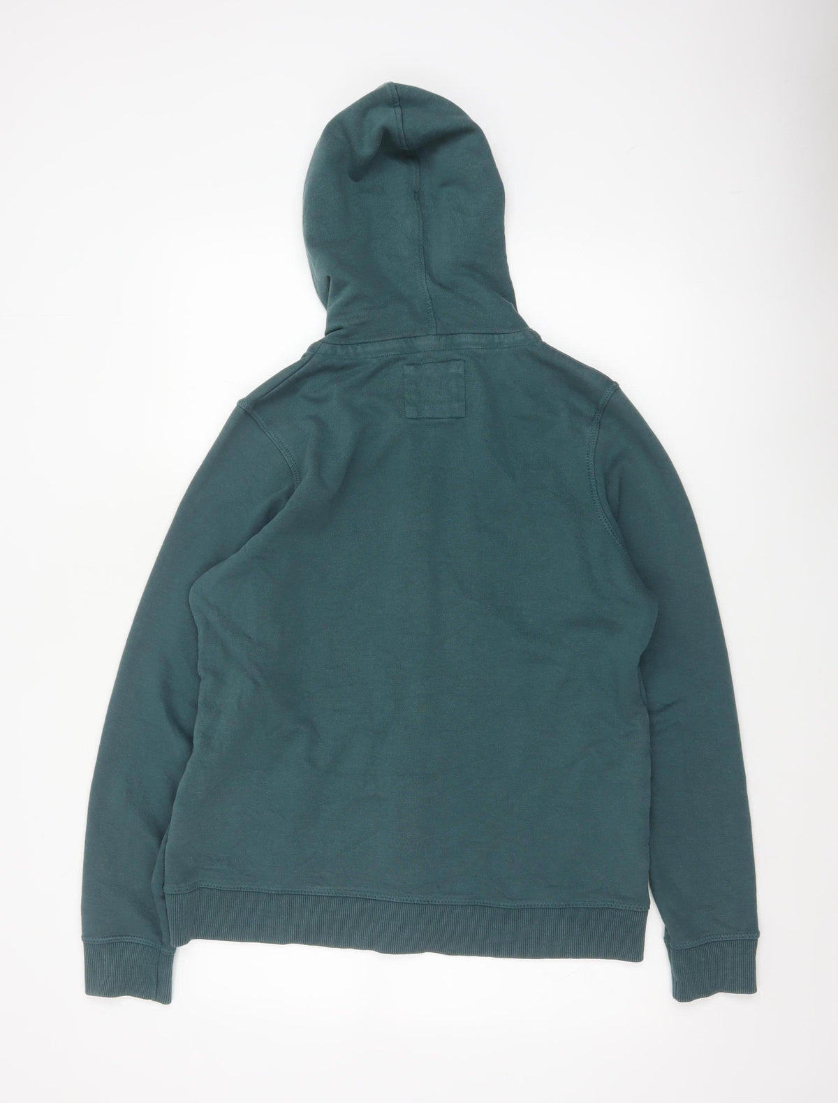 Fat Face Men's Green M Full Zip Hooded Logo Cotton Blend Hoodie
