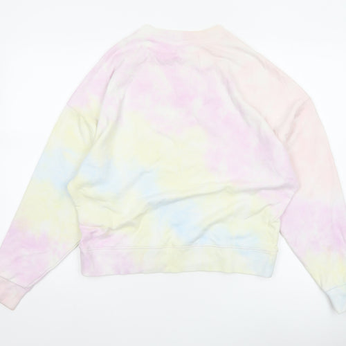 Gap Women’s Multicoloured XS Pastel Tie Dye Logo Crew Sweatshirt
