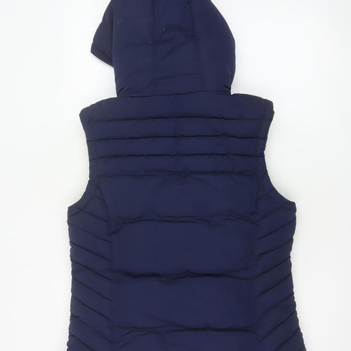 SoulCal & Co Women’s Navy Size 8 Hooded Quilted Puffer Gilet