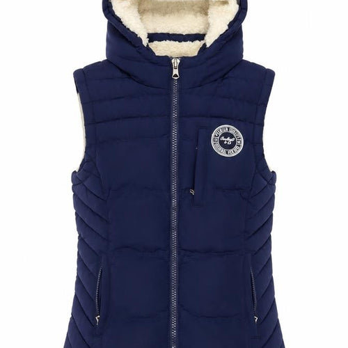 SoulCal & Co Women’s Navy Size 8 Hooded Quilted Puffer Gilet