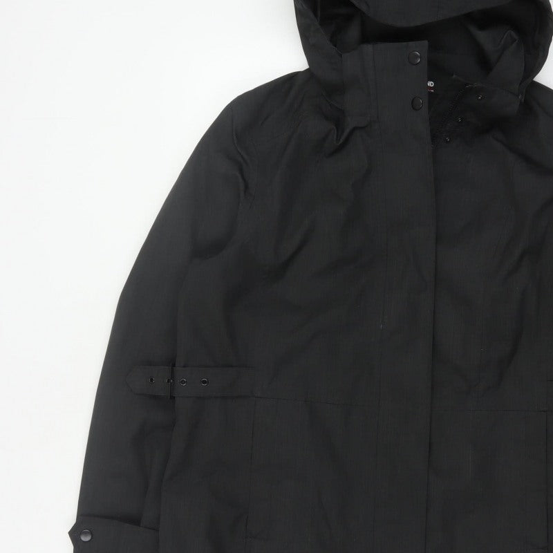 Kirkland Signature Unisex Black L Hooded Long Trench Coat