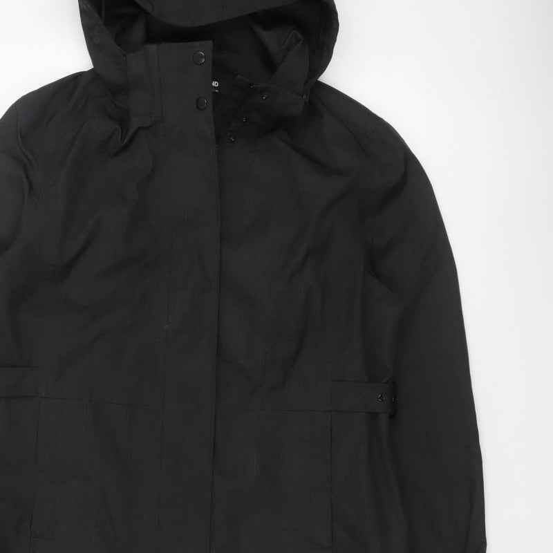 Kirkland Signature Unisex Black L Hooded Long Trench Coat