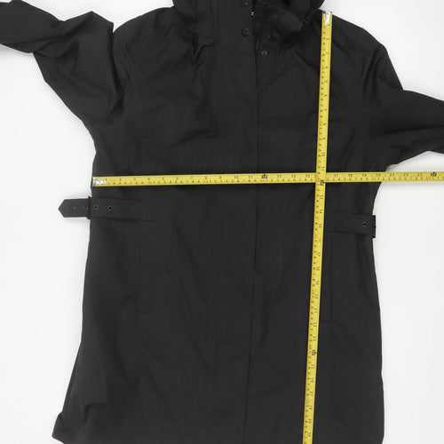 Kirkland Signature Unisex Black L Hooded Long Trench Coat