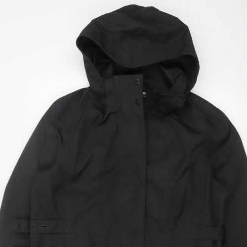 Kirkland Signature Unisex Black L Hooded Long Trench Coat