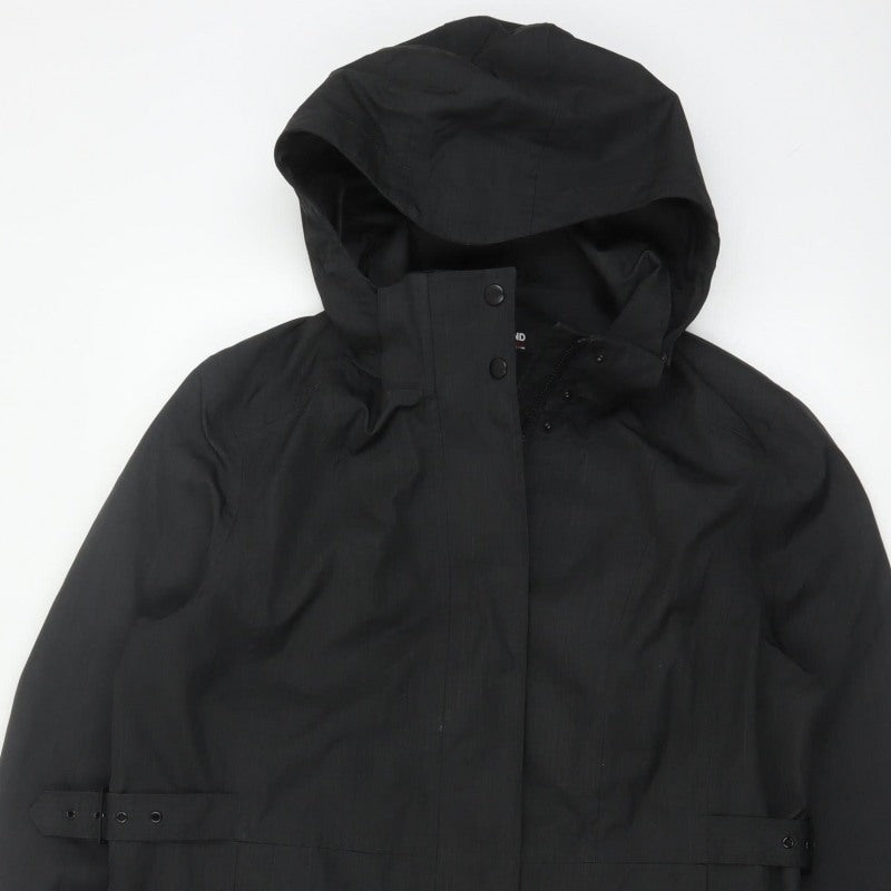 Kirkland Signature Unisex Black L Hooded Long Trench Coat