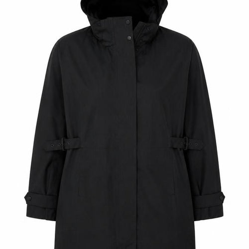 Kirkland Signature Unisex Black L Hooded Long Trench Coat