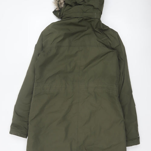 Regatta Women’s Green UK 12 Long Hooded Faux Fur Trim Parka Coat