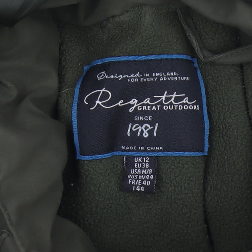 Regatta Women’s Green UK 12 Long Hooded Faux Fur Trim Parka Coat