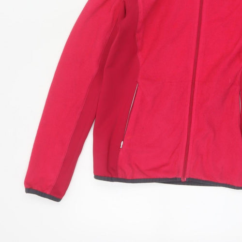 Regatta Women Red UK 10 Full Zip Hooded Fleece Hiking Hoodie