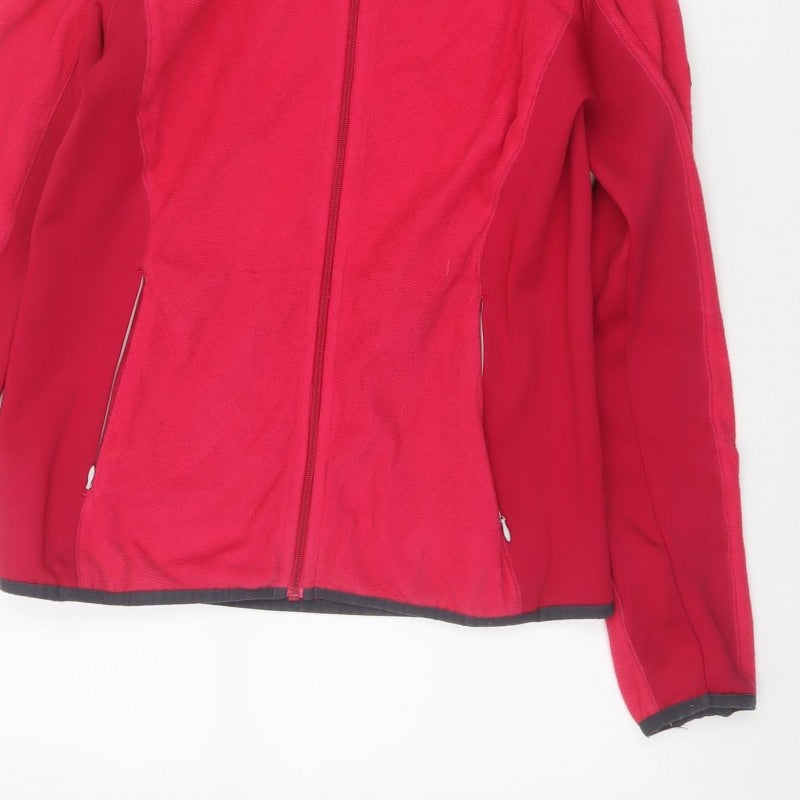 Regatta Women Red UK 10 Full Zip Hooded Fleece Hiking Hoodie