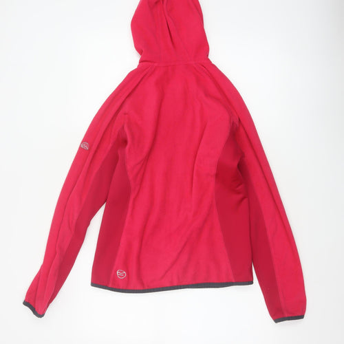 Regatta Women Red UK 10 Full Zip Hooded Fleece Hiking Hoodie