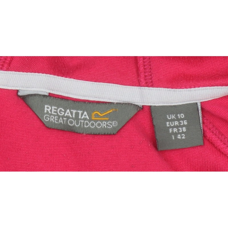 Regatta Women Red UK 10 Full Zip Hooded Fleece Hiking Hoodie