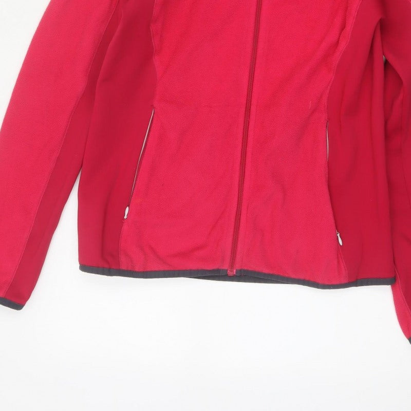Regatta Women Red UK 10 Full Zip Hooded Fleece Hiking Hoodie
