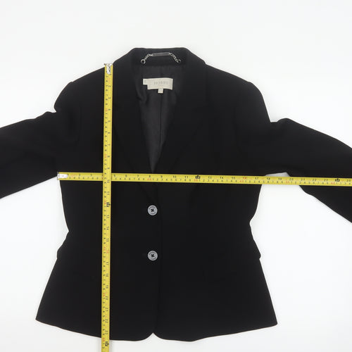 Hobbs Women’s Black UK 12 Tailored Single-Breasted Blazer Jacket