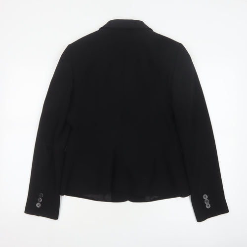 Hobbs Women’s Black UK 12 Tailored Single-Breasted Blazer Jacket