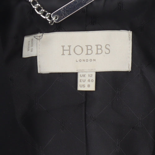 Hobbs Women’s Black UK 12 Tailored Single-Breasted Blazer Jacket