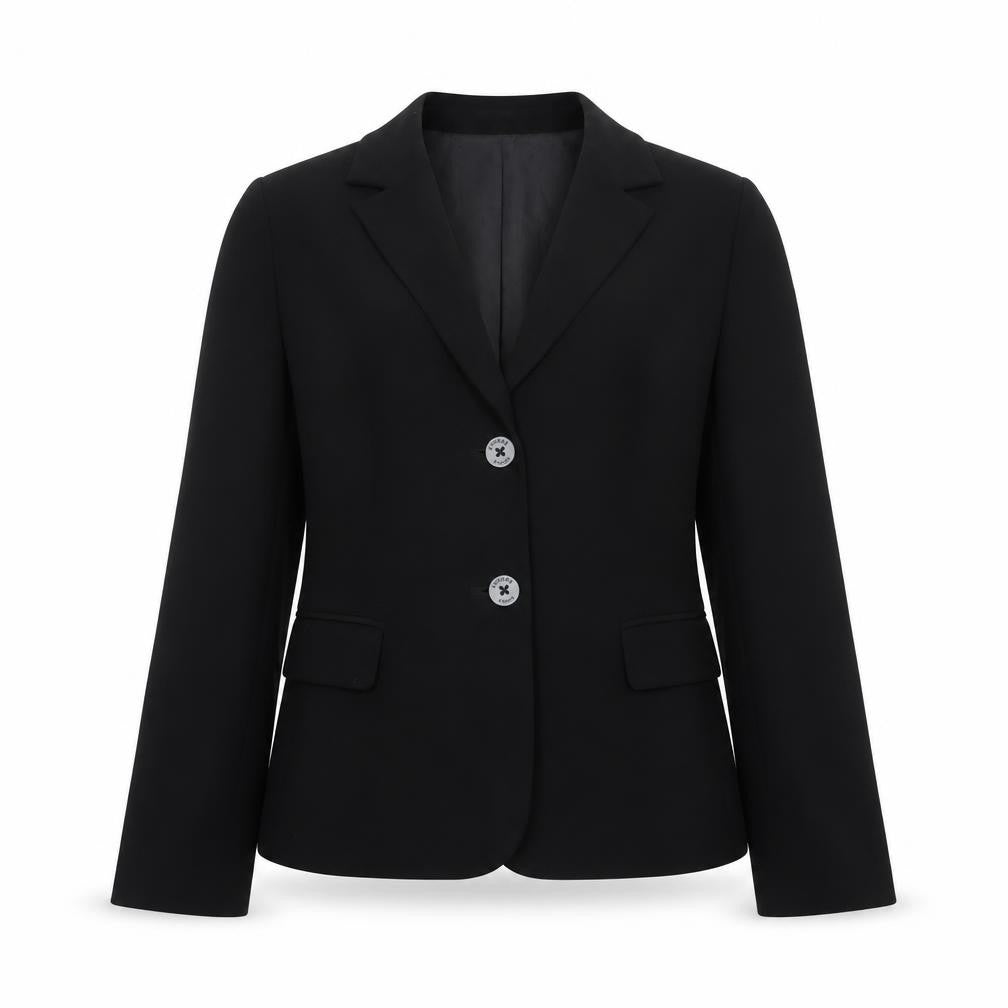 Hobbs Women’s Black UK 12 Tailored Single-Breasted Blazer Jacket