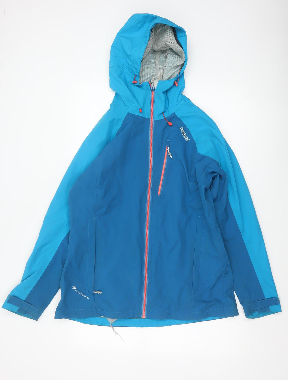 Regatta Women’s Blue UK 14 Hooded Waterproof Outdoor Rain Jacket