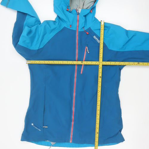 Regatta Women’s Blue UK 14 Hooded Waterproof Outdoor Rain Jacket