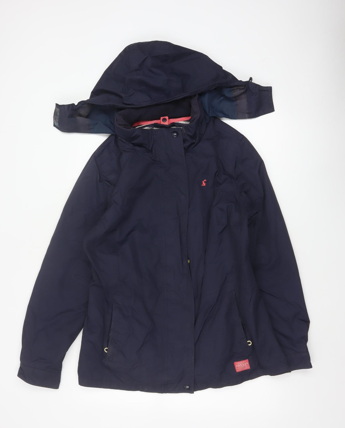 Joules Women’s Blue UK 14 Waterproof Hooded Rain Jacket