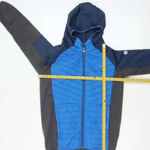 Regatta Boys Blue 13 Years Full Zip Hooded Quilted Softshell Jacket