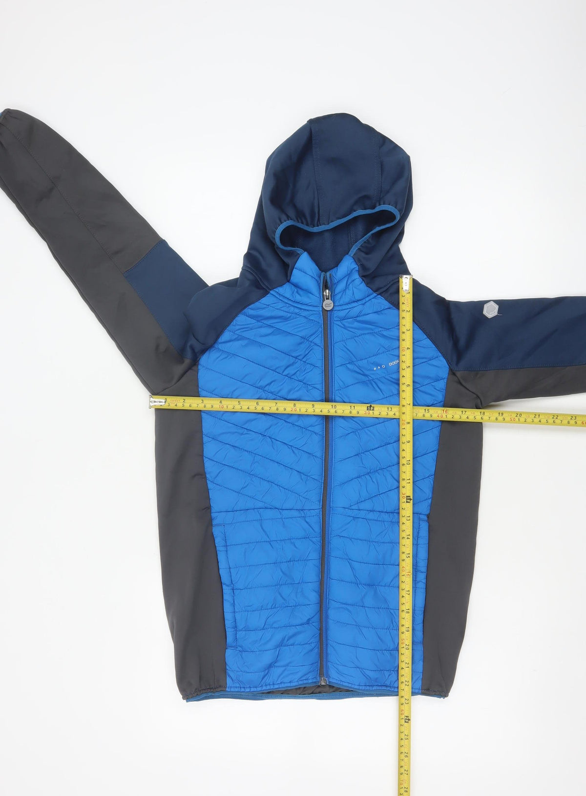 Regatta Boys Blue 13 Years Full Zip Hooded Quilted Softshell Jacket