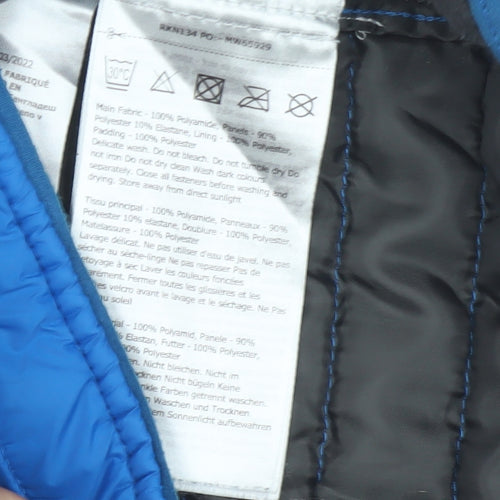 Regatta Boys Blue 13 Years Full Zip Hooded Quilted Softshell Jacket