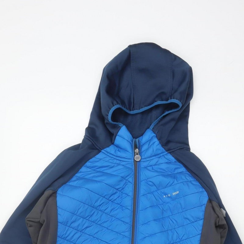 Regatta Boys Blue 13 Years Full Zip Hooded Quilted Softshell Jacket
